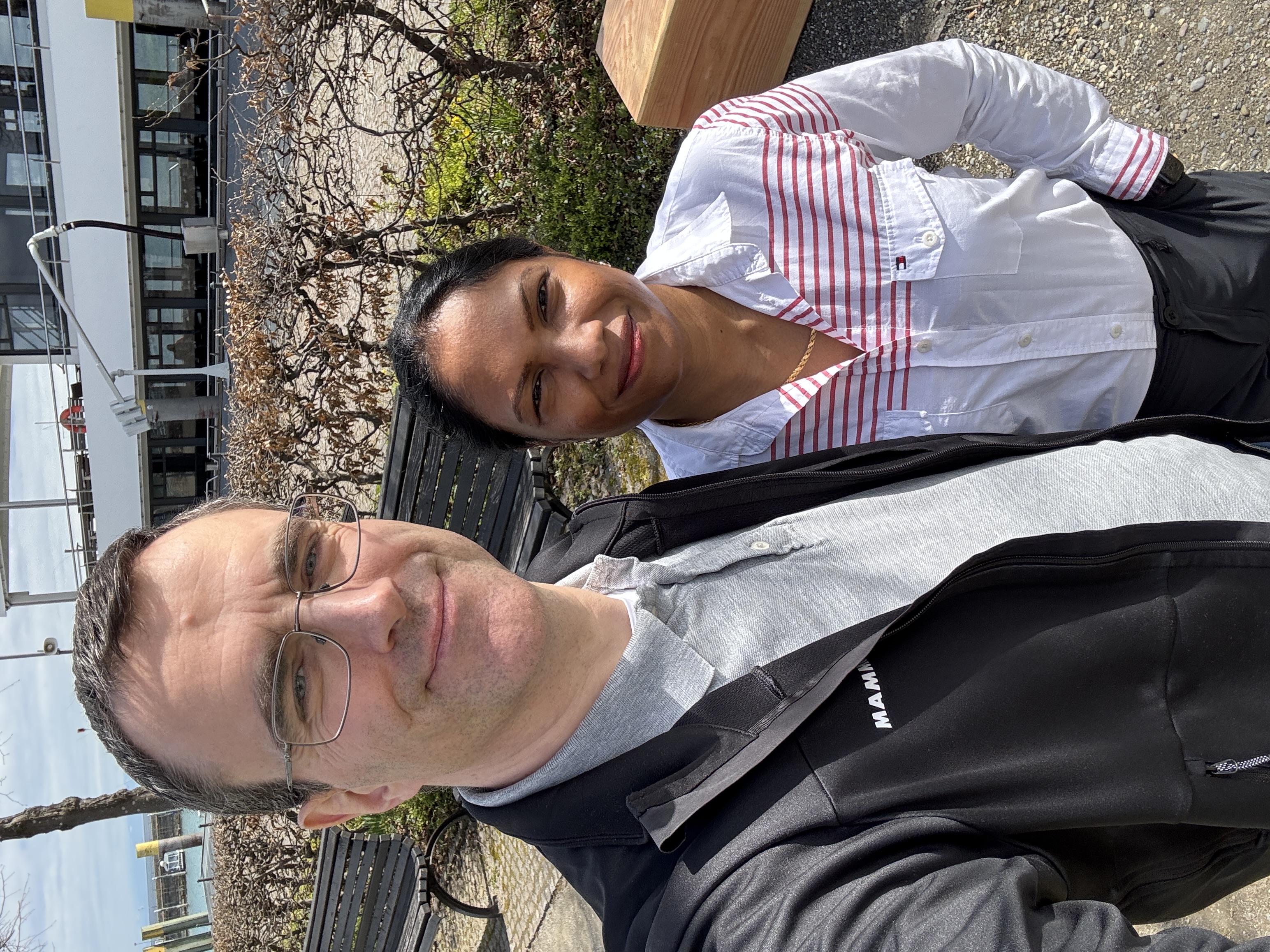 Randima and Robert Saiger, MALIROSA co-founders, by the waterfront in Germany